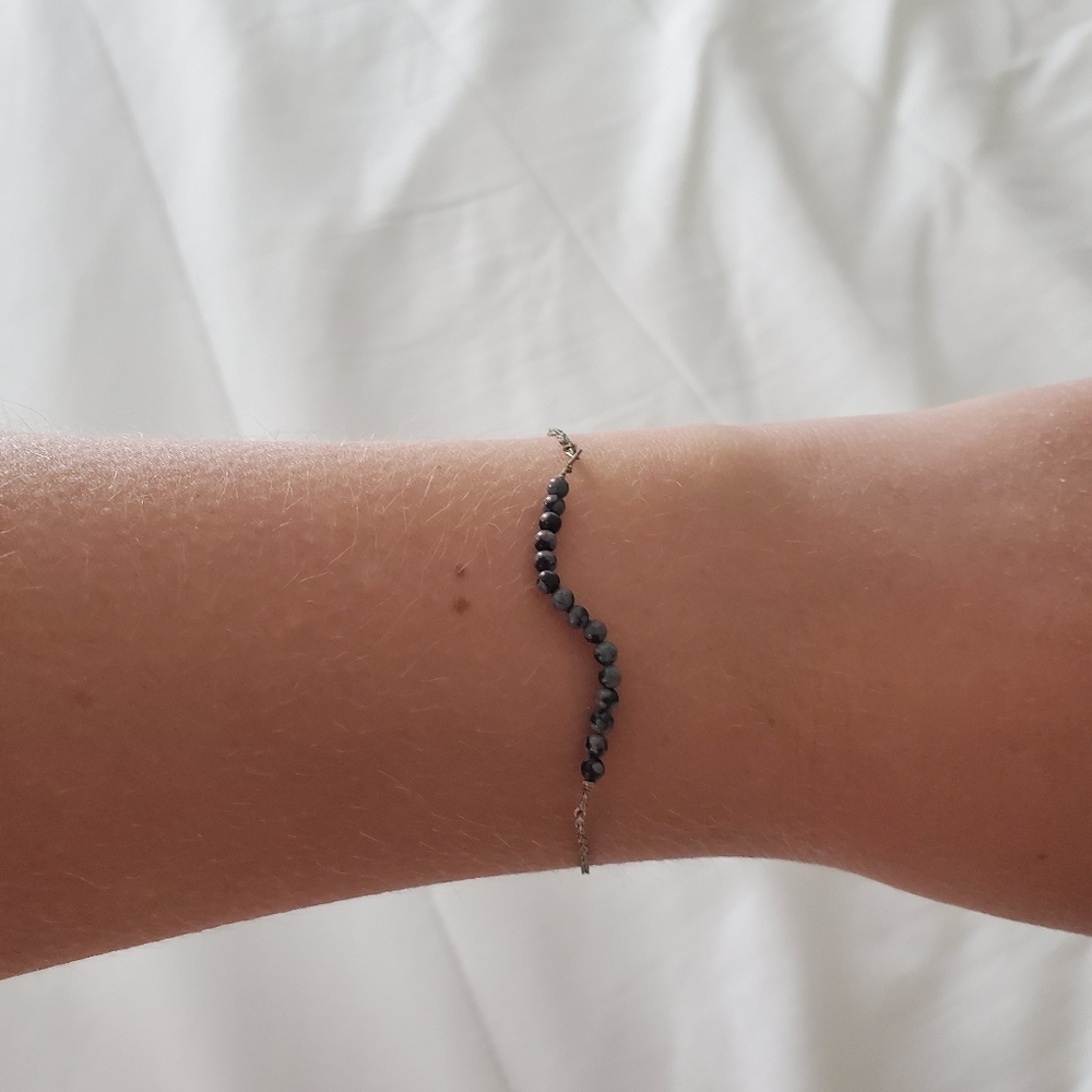 Minimalist Black Bear Bracelet